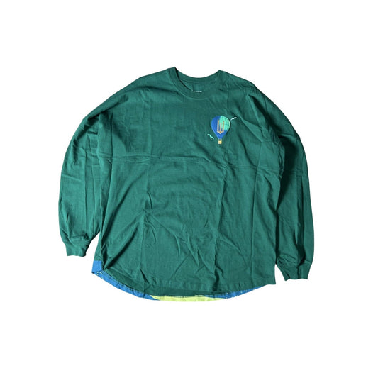 Universal Studios T-Shirt Unisex L Green Long Sleeve Jersey Glitter Pullover
