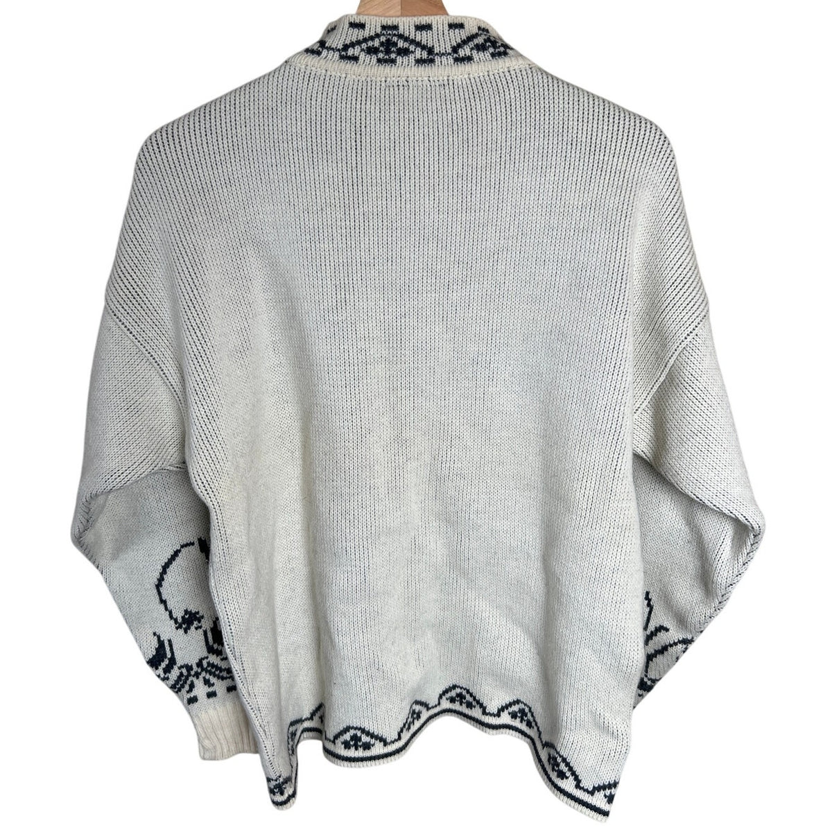 Vintage Demetre Heavy White Warm Knit Pullover *Dimensions In Pictures*