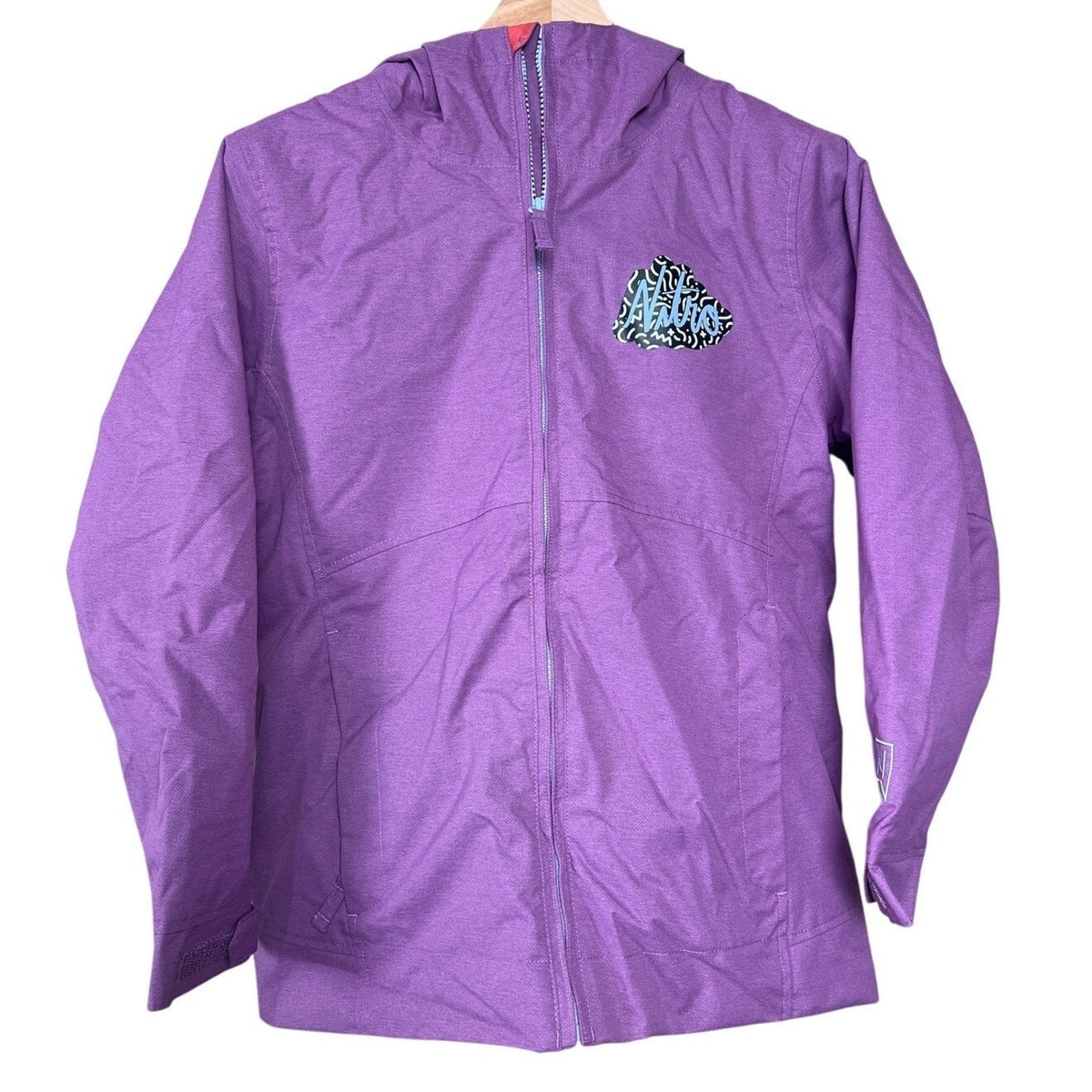 The Nitro GROMS Youth Large Purple Zip Up Jacket Ski Snowboard