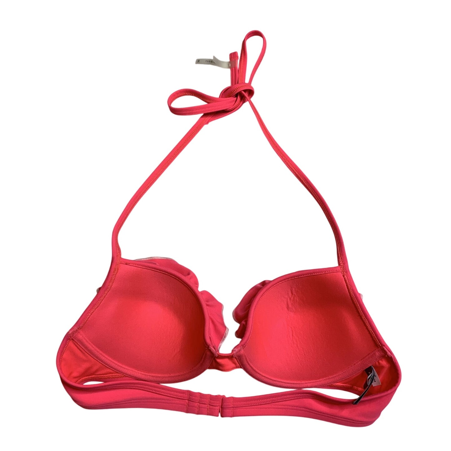 Aerie Neon Pink Ruffled Push Up Bikini Top-Size 34B - EUC
