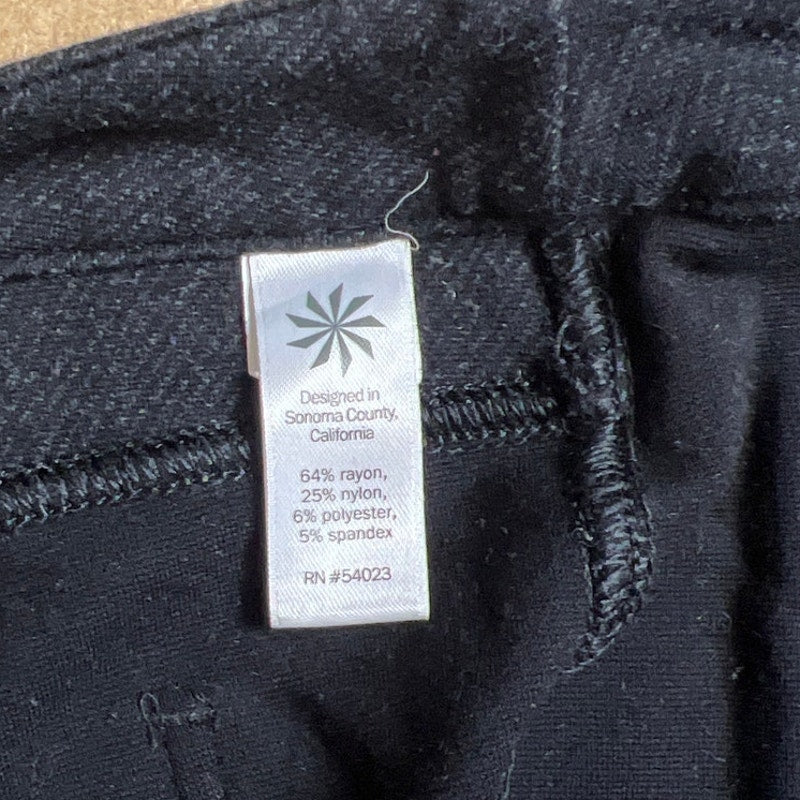 Athleta Ponte Moto Pants Skinny Stretch Zipper Charcoal Gray Size 6