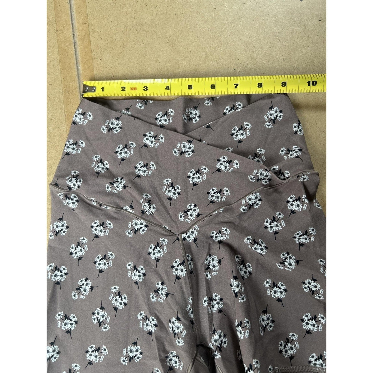 Offline by Aerie Womens 22 In Brown Floral Jersey Nylon Spandex Elastic Waist