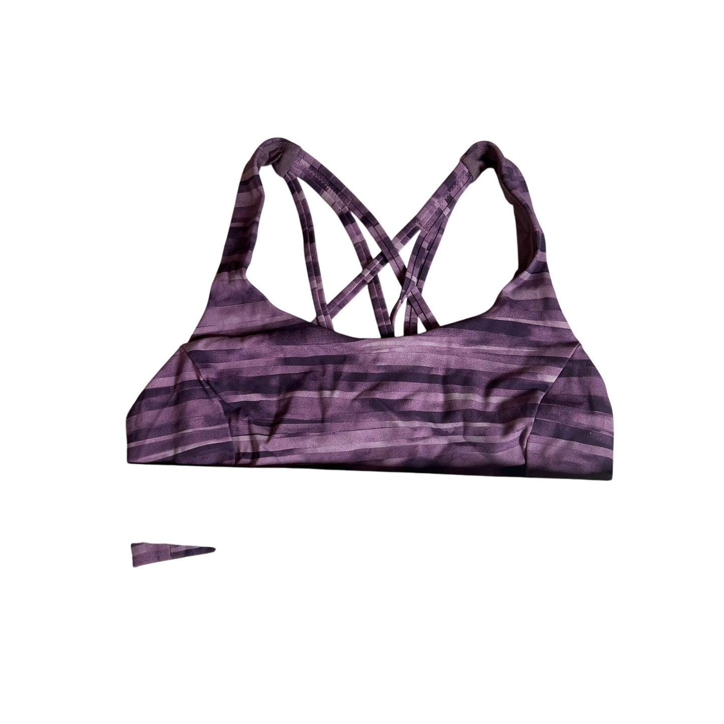 Lululemon Athletica Energy Bra Purple Striped *Dimensions In Pictures*