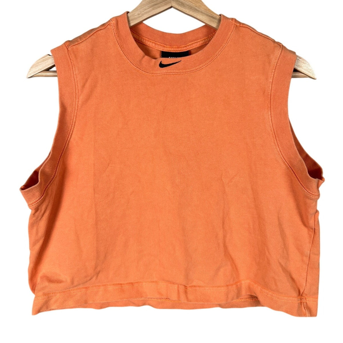 Nike Center Swoosh Orange Tank Top Size Medium Sleeveless Active