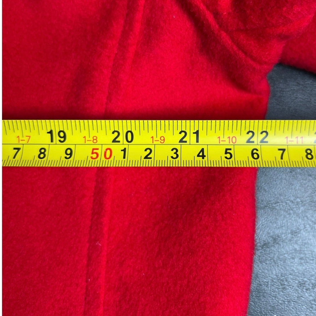 Pendleton Size Large Cotton Cascade Wool Coat Womens Red Water Repellent