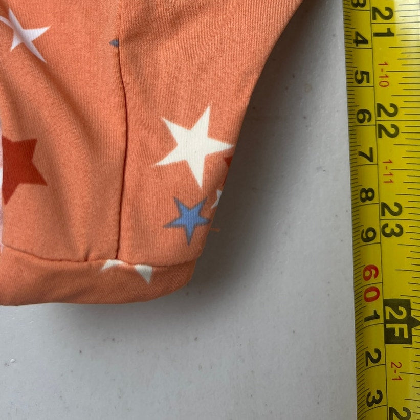 Dipping Daisy's Orange Bliss Swimsuit Sky Star Large NWT