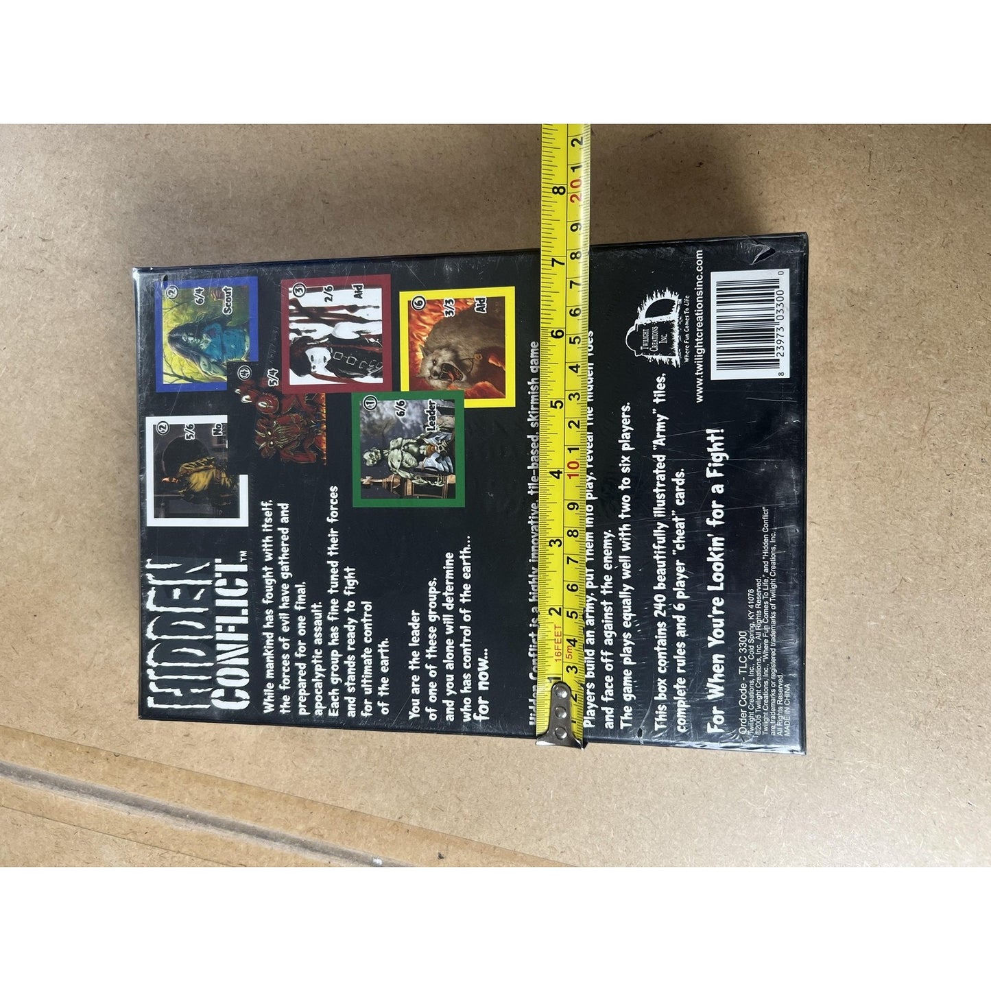 Twilight Creations Hidden Conflict Horror Tile Game 2-6 Players New Sealed