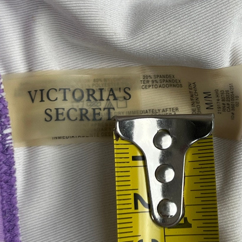 Victoria's Secret Size Medium M Lilac Purple White Circles Bikini Bottom