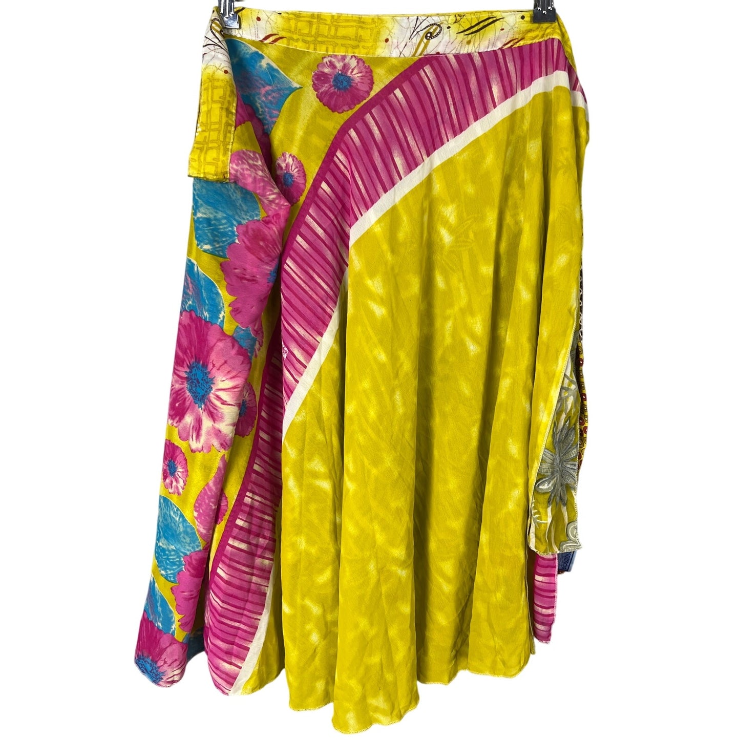 India Boutique Skirt Floral Patterned Full Wrap Reversable