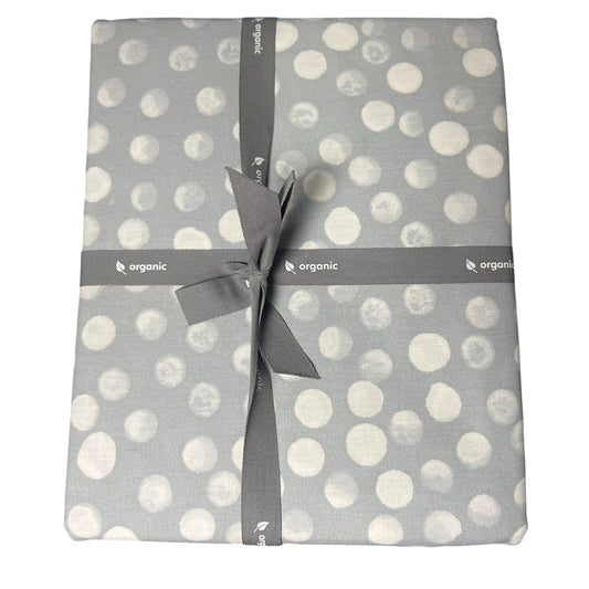 West Elm Organic Rolling Dot Duvet Cover Twin Horizon Gold New NWT MSRP $90