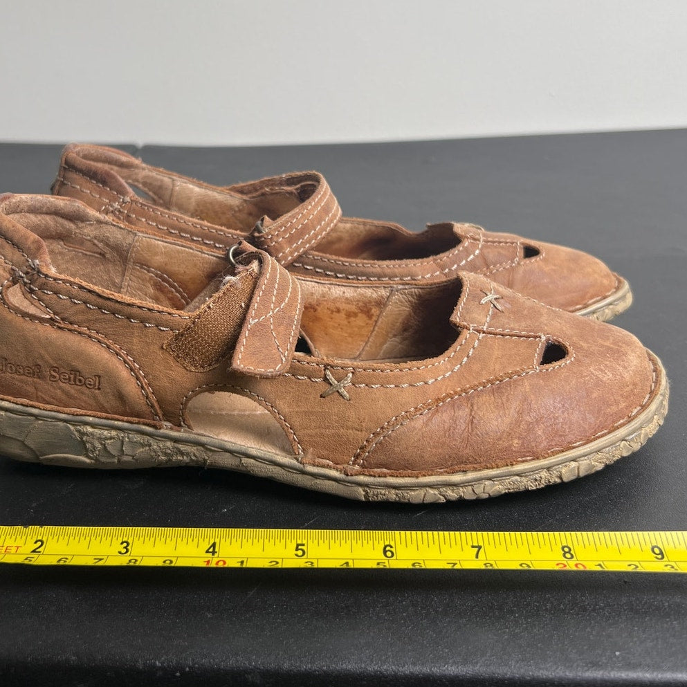 Josef Seibel Comfort Tan Sandals Size 38