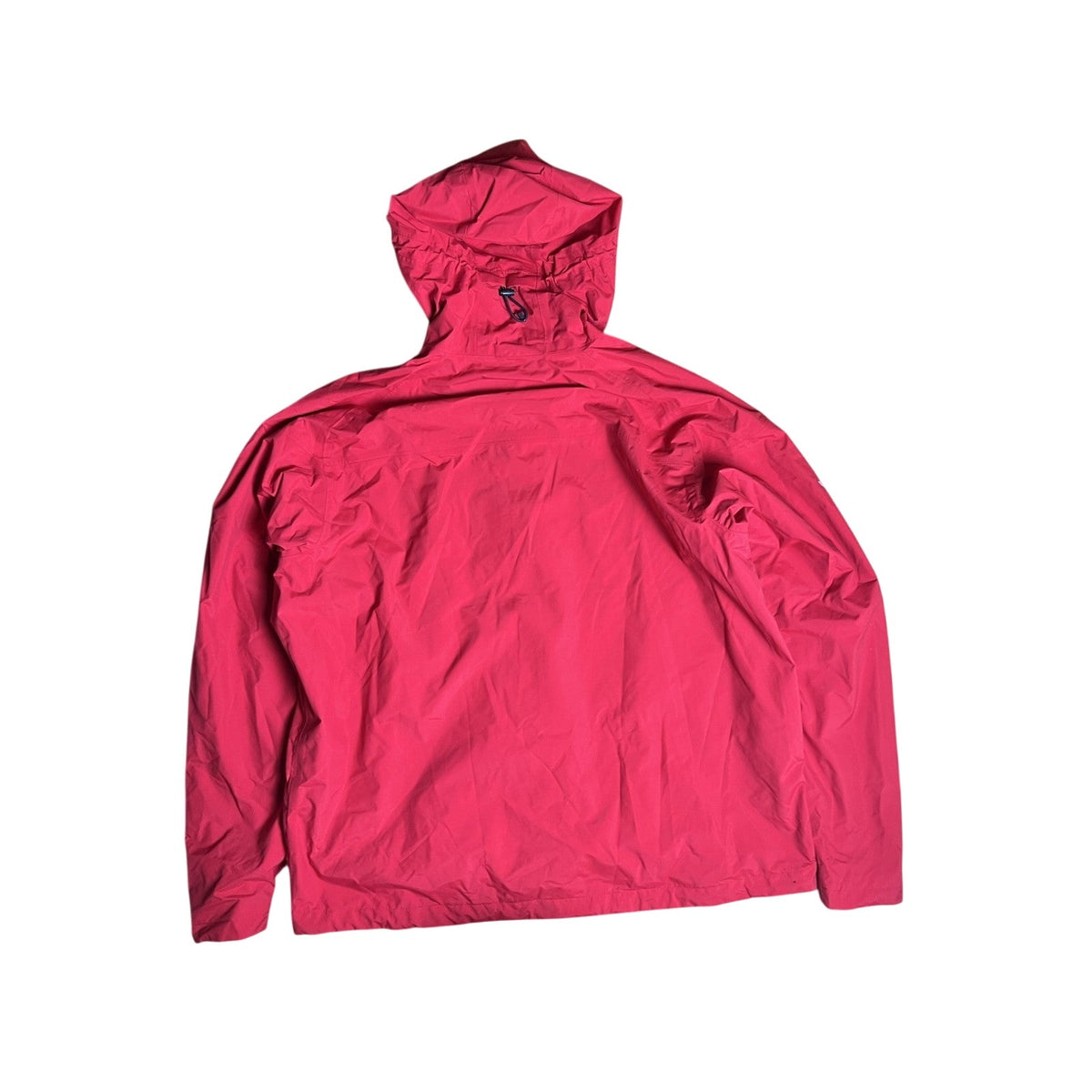 Helly Hansen Jacket Mens L Red Rain Coat Hooded Waterproof Helly Tech Pockets