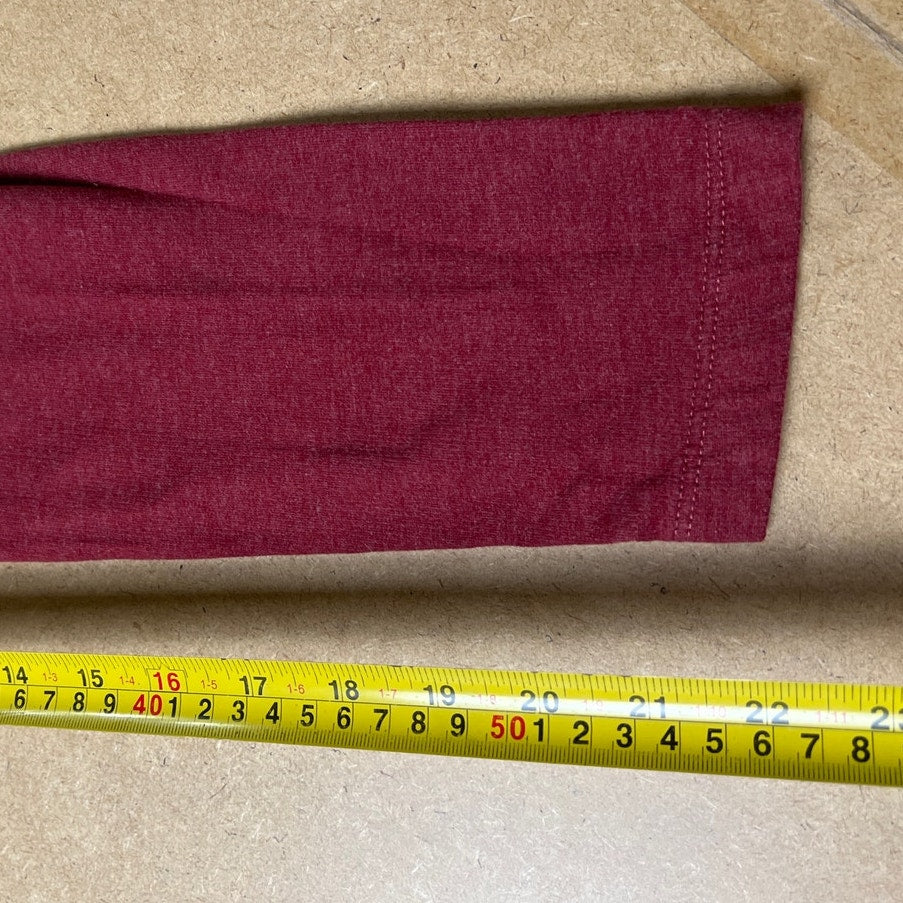 Patagonia Organic Cotton Burgundy Long Sleeve Shirt Men Small