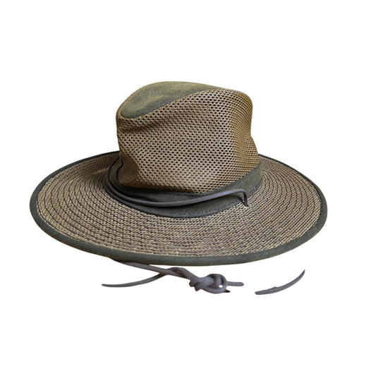 Henschel Hats Aussie Breezer Cotton Mesh Hat MADE IN USA Medium