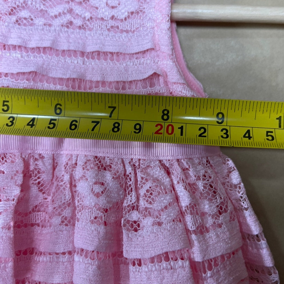 DKNY Pink Toddler Dress NWT 24M Coral Lace Floral