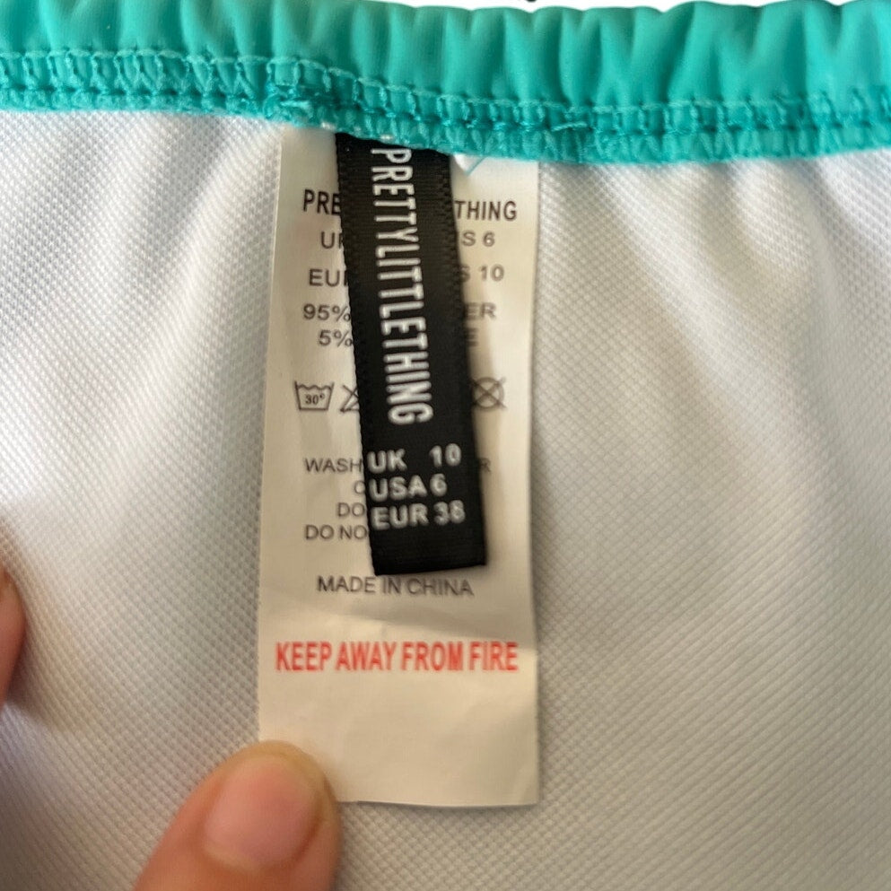 Pretty Little Thing Bikini Bottom Blue Size 6