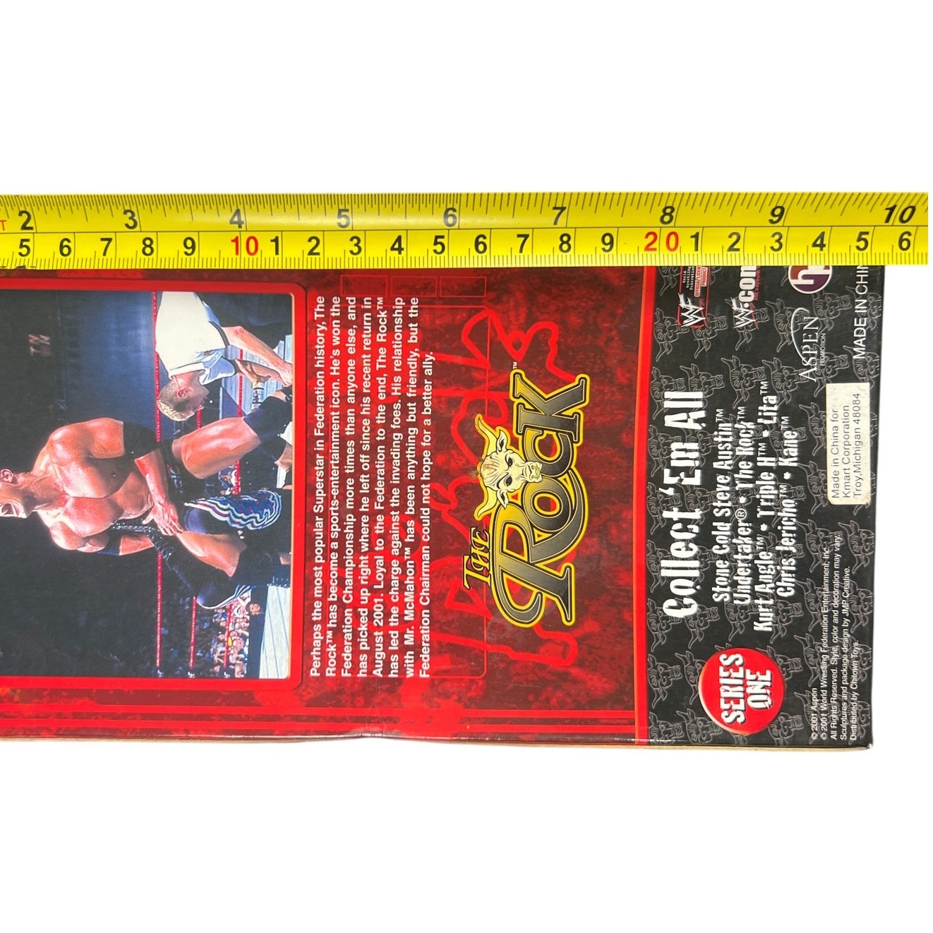 Rumble Heads Bobblehead Collectors Edition The Rock Dwayne Johnson WWF WWE 2001