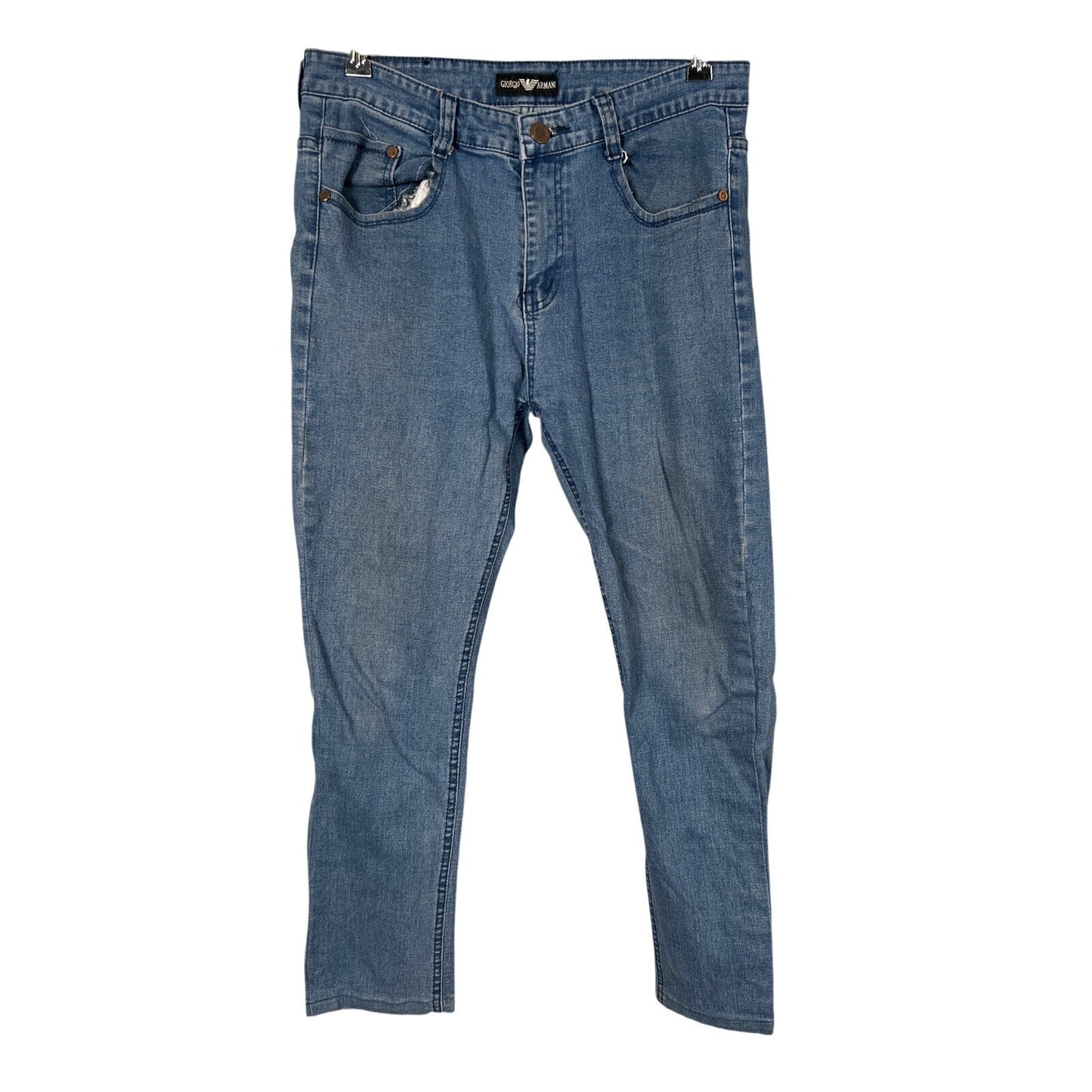 Giorgio Armani Blue Sim Fit Jean Men Size 34