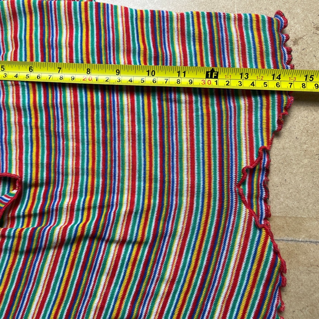 Vintage Rainbow Striped T-Shirt Size Small