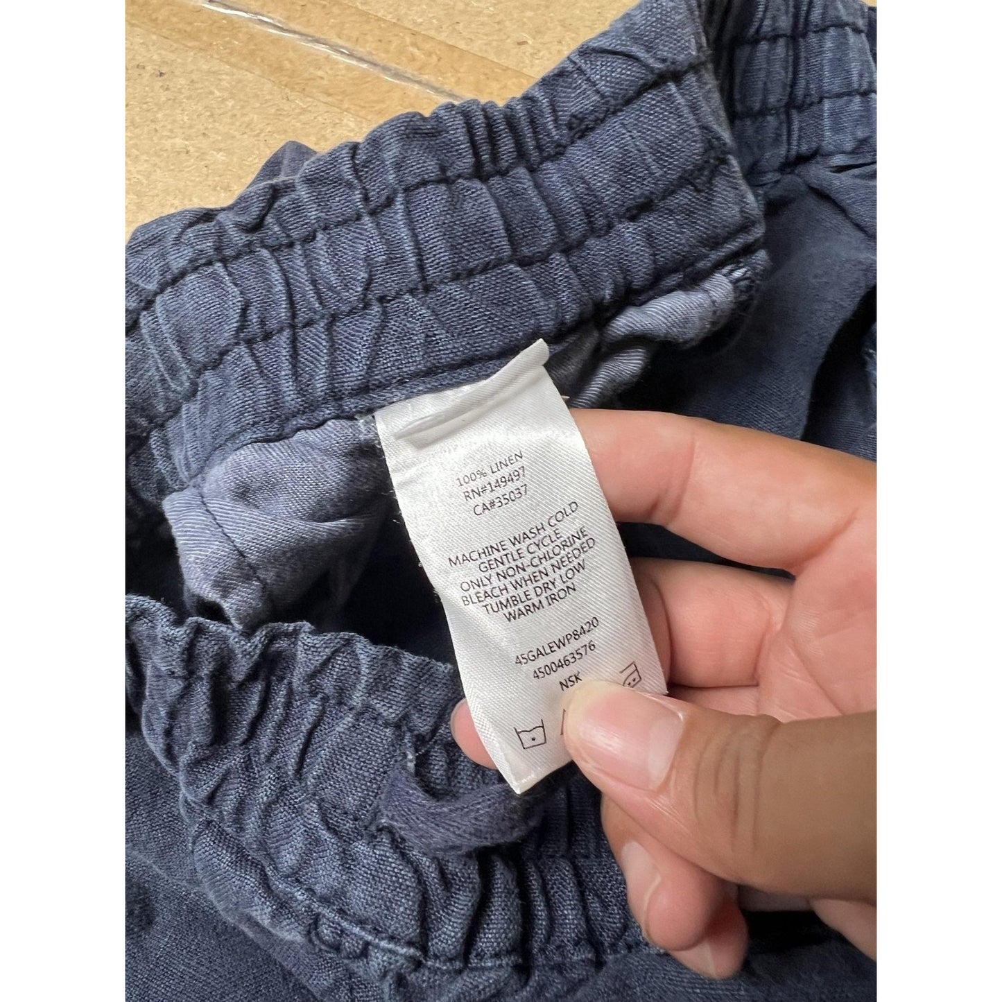 Joe's Jeans Pants Unisex 30 Blue Jogger Linen Slim Elastic Drawstring Pockets