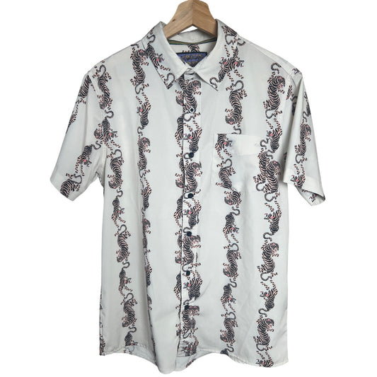 American Garage Medium Button Up Shirt Men's Animal Print