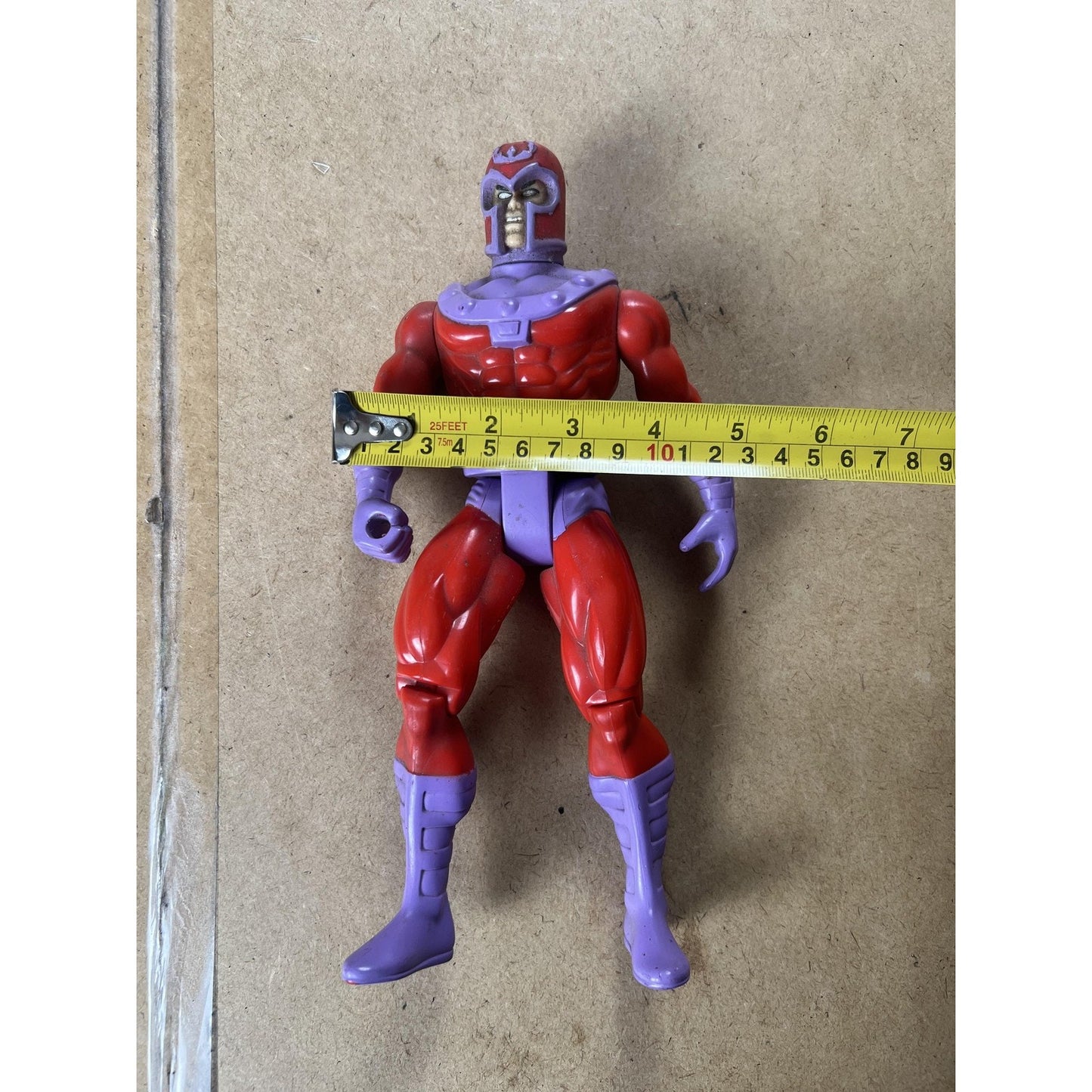 ToyBiz Magneto Action Figure Vintage 1994 Red Marvel Unboxed Plastic PVC