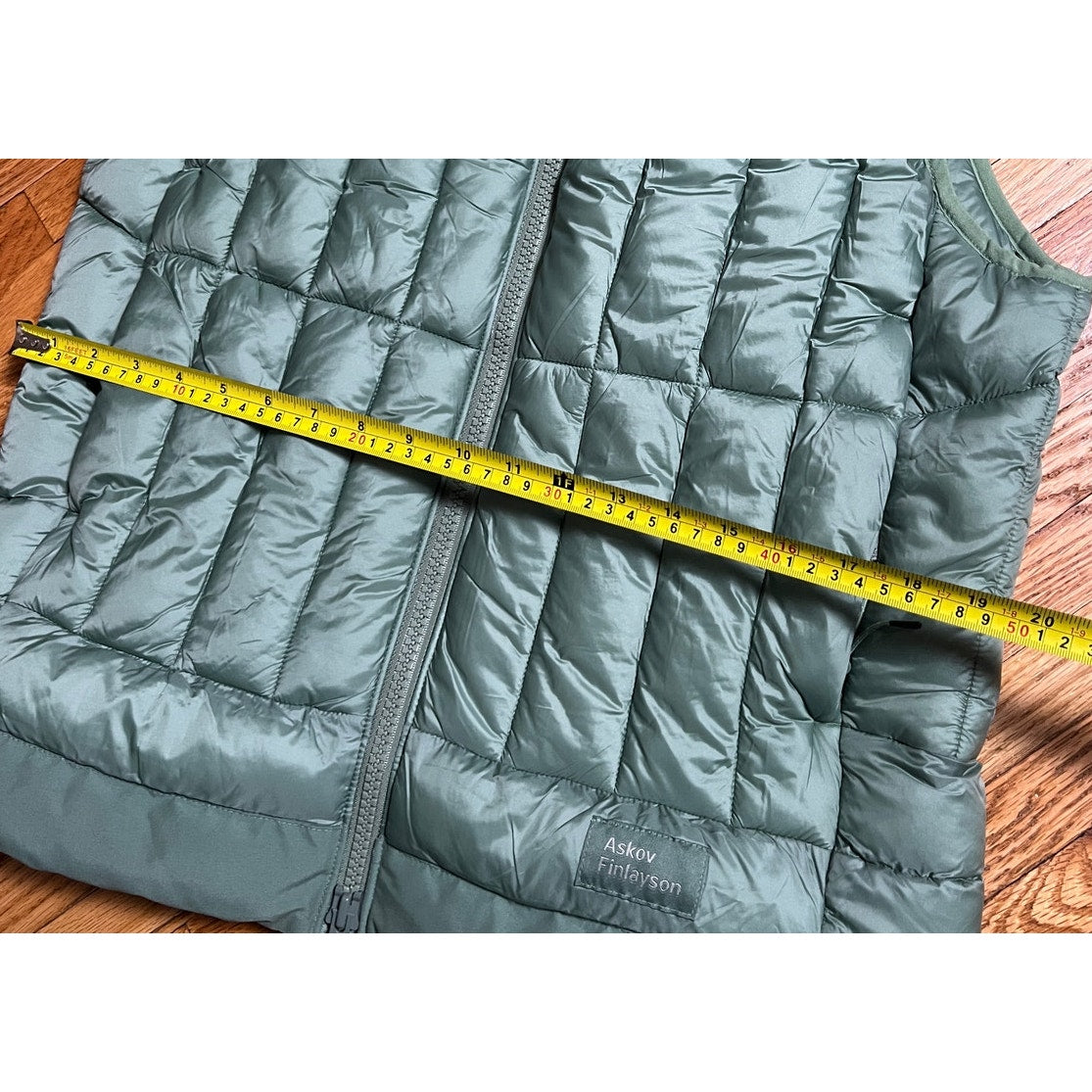 Askov Finlayson Green Puffer Vest Women's Medium M