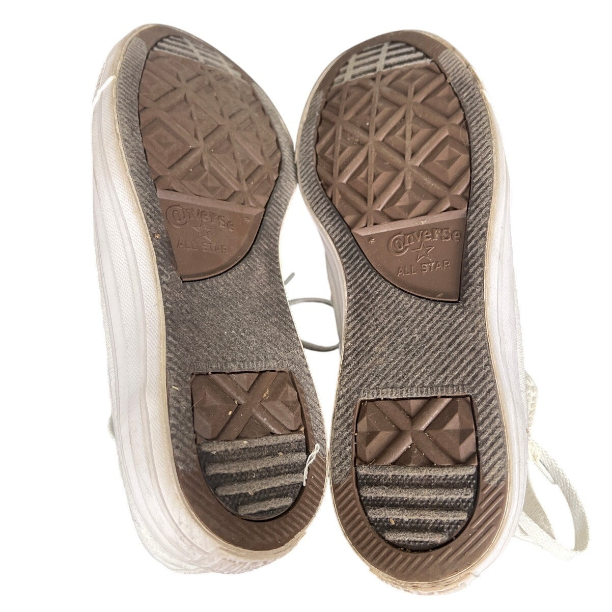 Converse High Top Size 8 Men's White Monochrome Sneakers USED