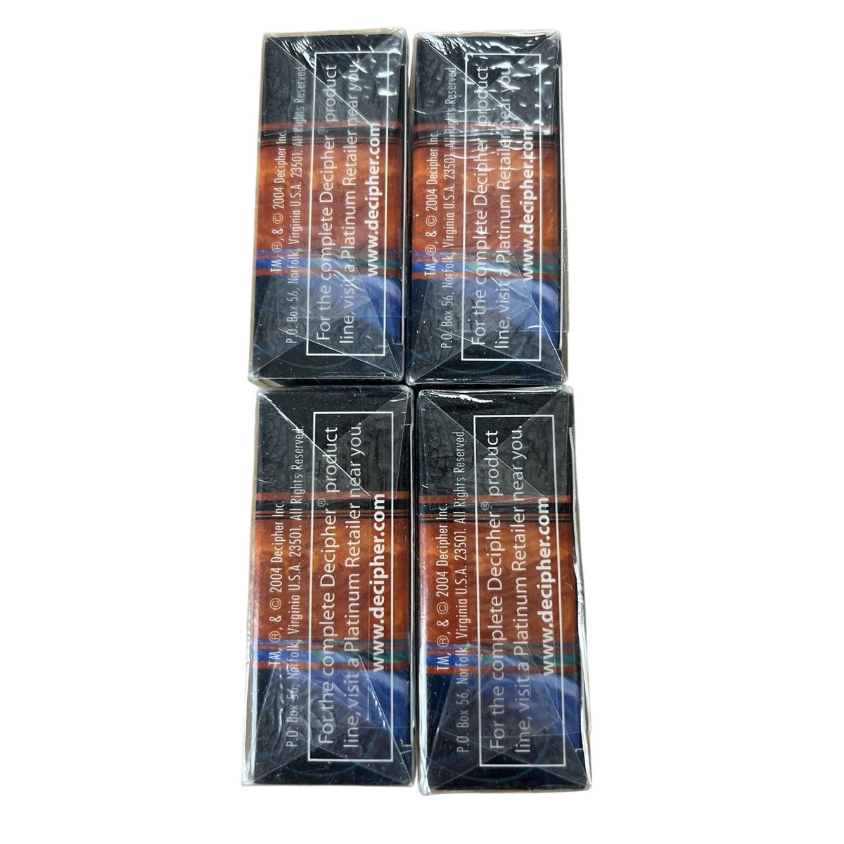Decipher WARS Incursion Gongen Starter Deck Solidarity Lot Of 4 New Sealed 2004