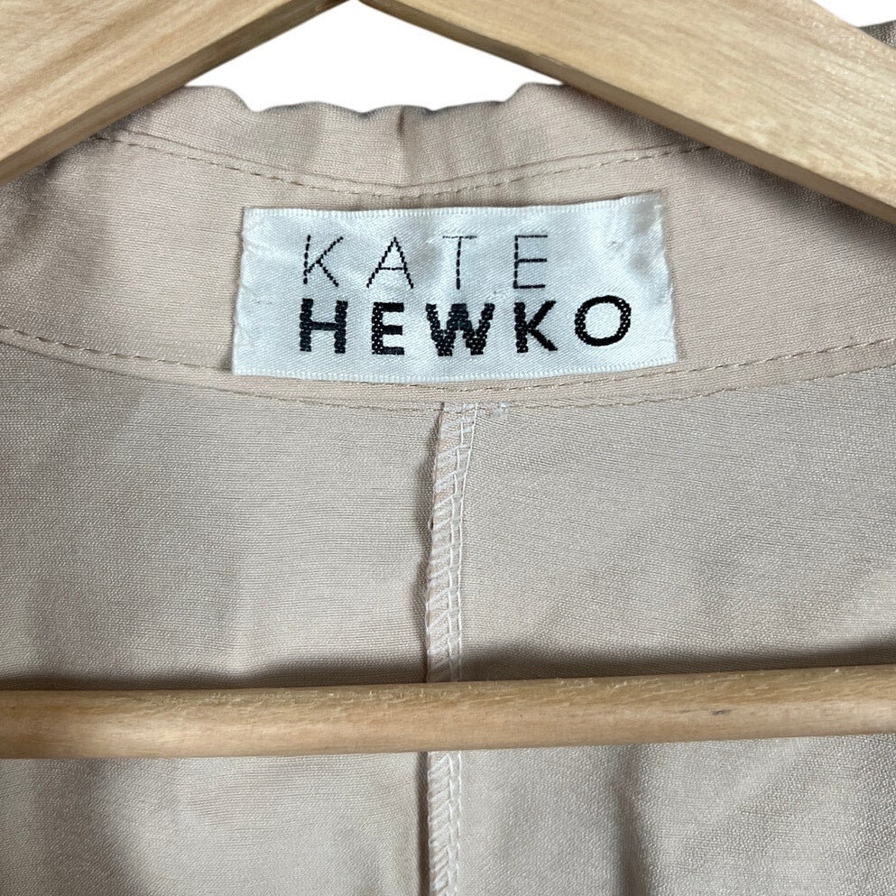 Kate Hewko Draped Shirt Dress Cream *Dimensions in Picture*