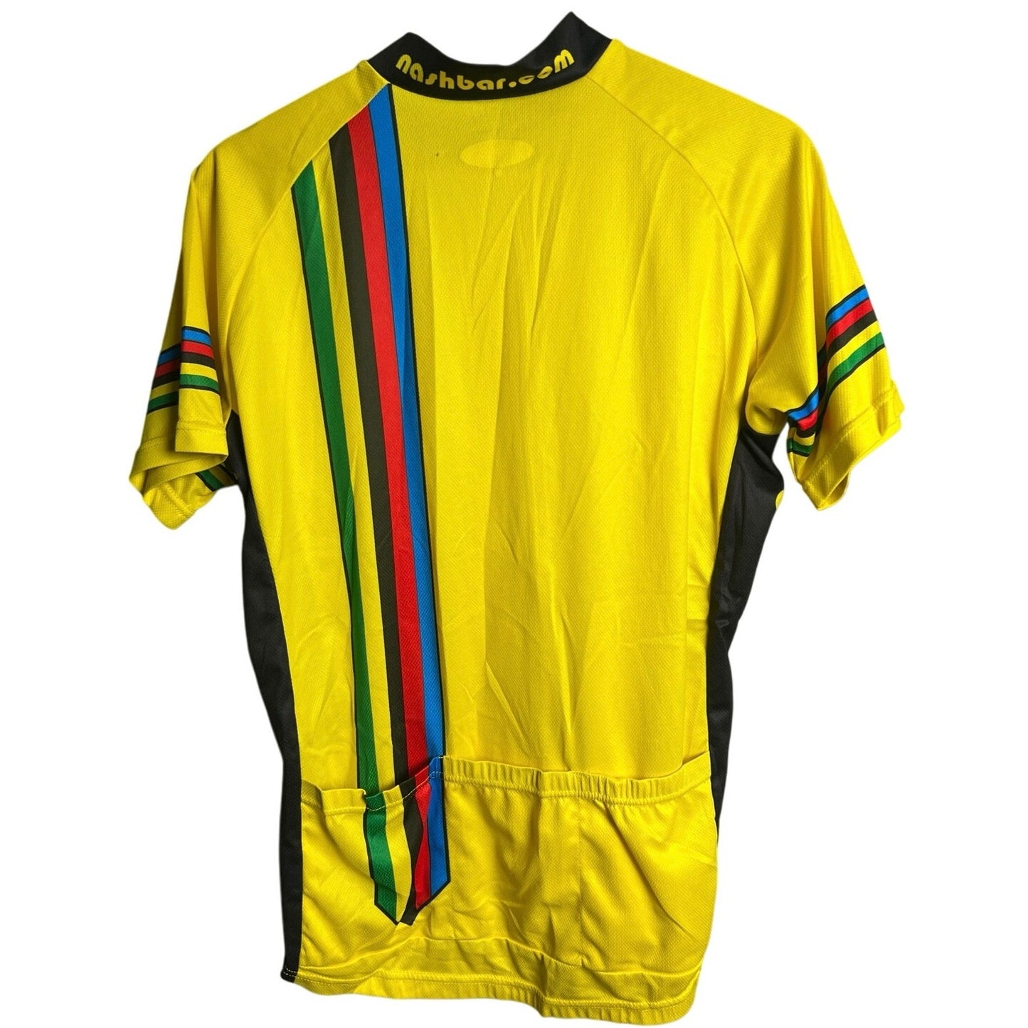 Primal Wear Size Medium Cycling Performance Yellow Men’s Workout T-shirt 100% Polyester