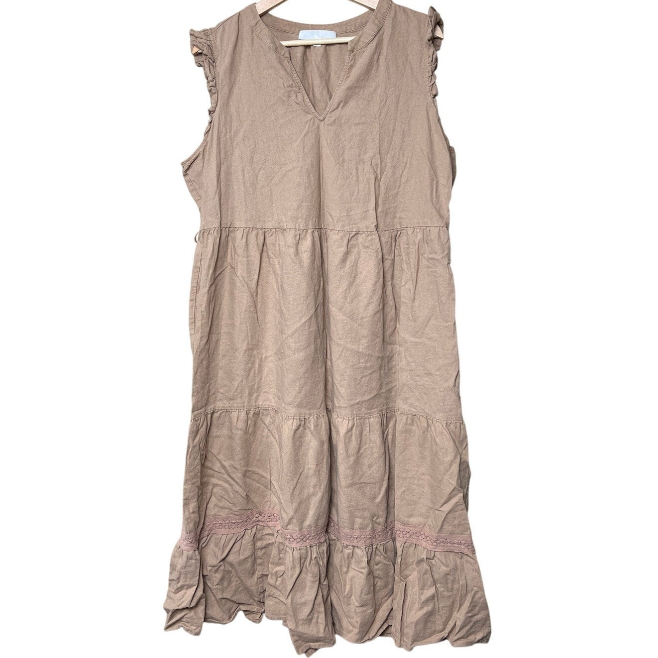 Women Nude Long Dress Size XL