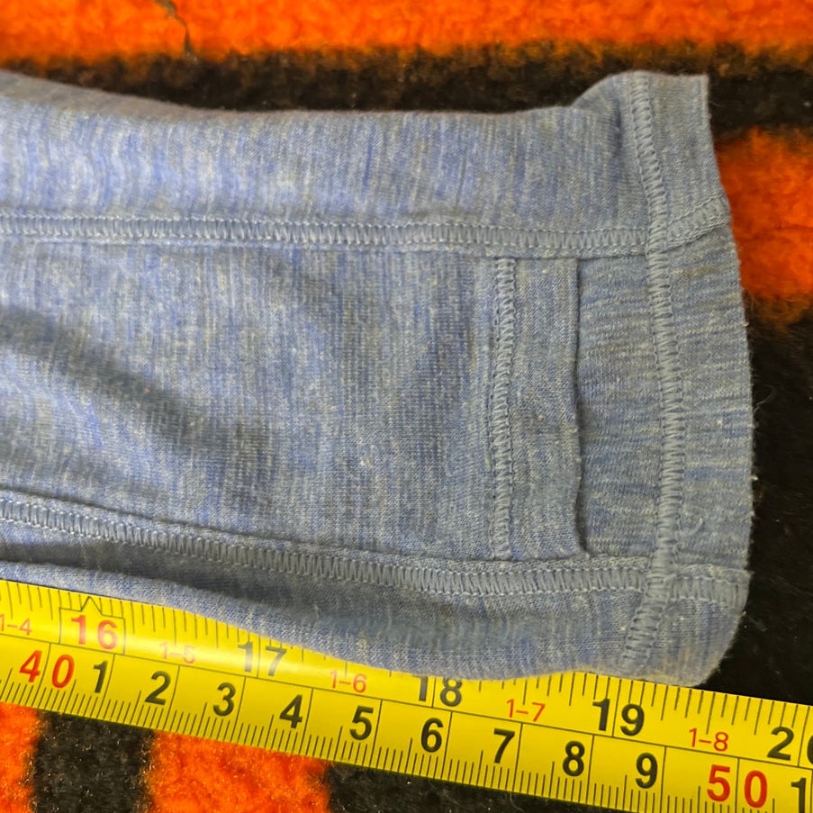 Lululemon Stop Drop & Squat Long Sleeve size 8 Heathered Blazer Blue
