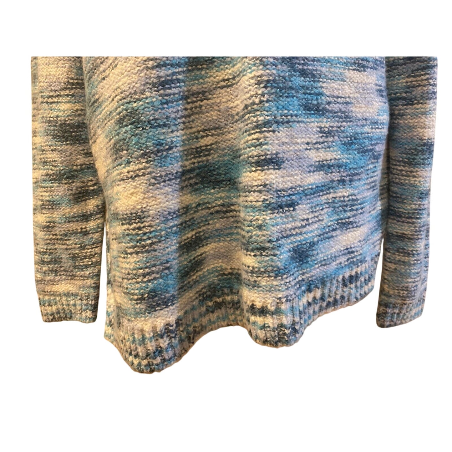 Lane Bryant Blue, White, Aqua Woven Sweater Size 14/16 - NWT $59