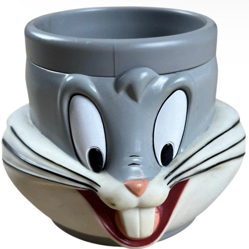 McDonald's Bugs Bunny Character Mug Gray 1992 Promotional Partners Made In China
