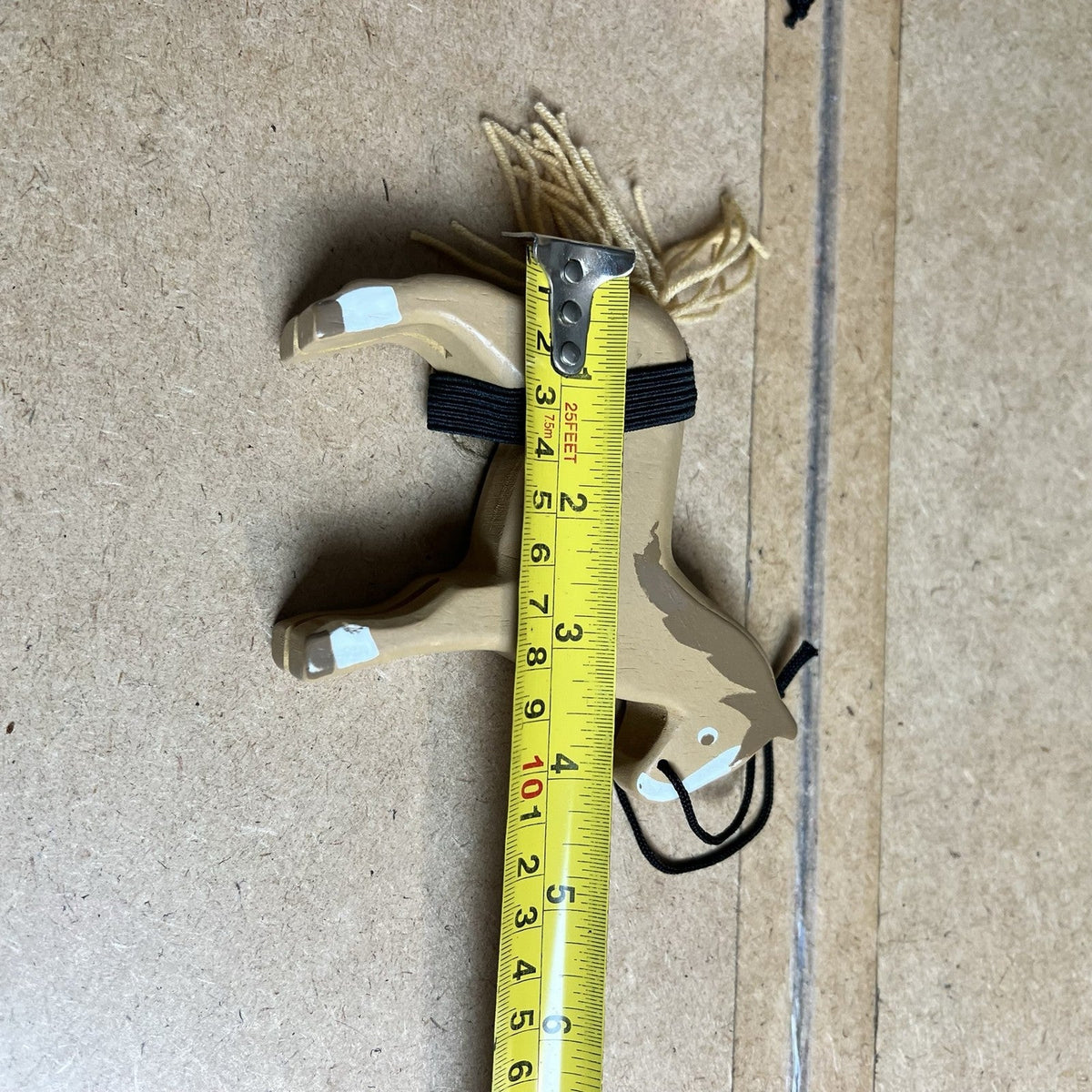 Wooden Toy Horse Grooming Lot Brown White Horses Brush Shovel Accessories