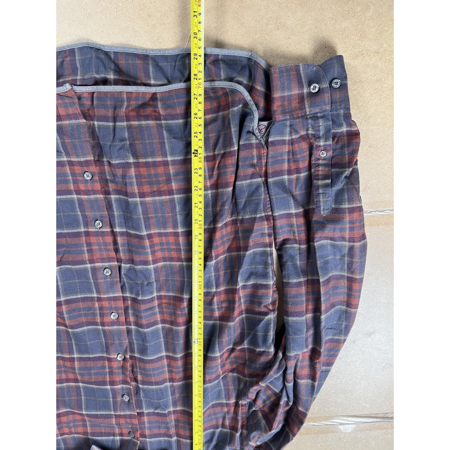 Hammer Made Shirt Mens XL Blue Plaid Long Sleeve Flannel Button Up Casual