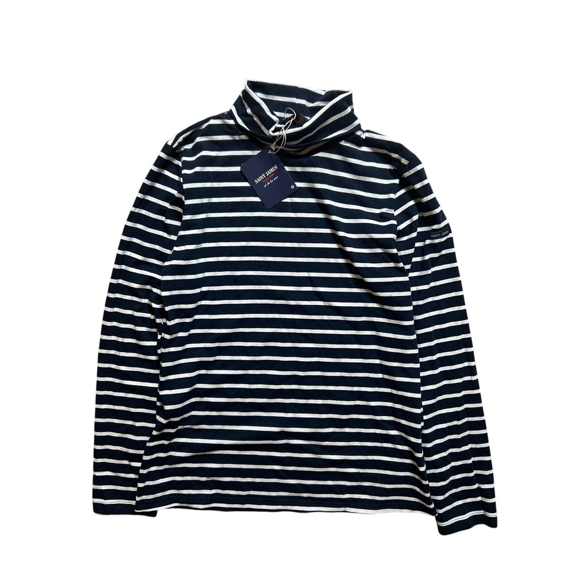 NWT Saint James For J.Crew Striped Turtle Neck Long Sleeve Size 34