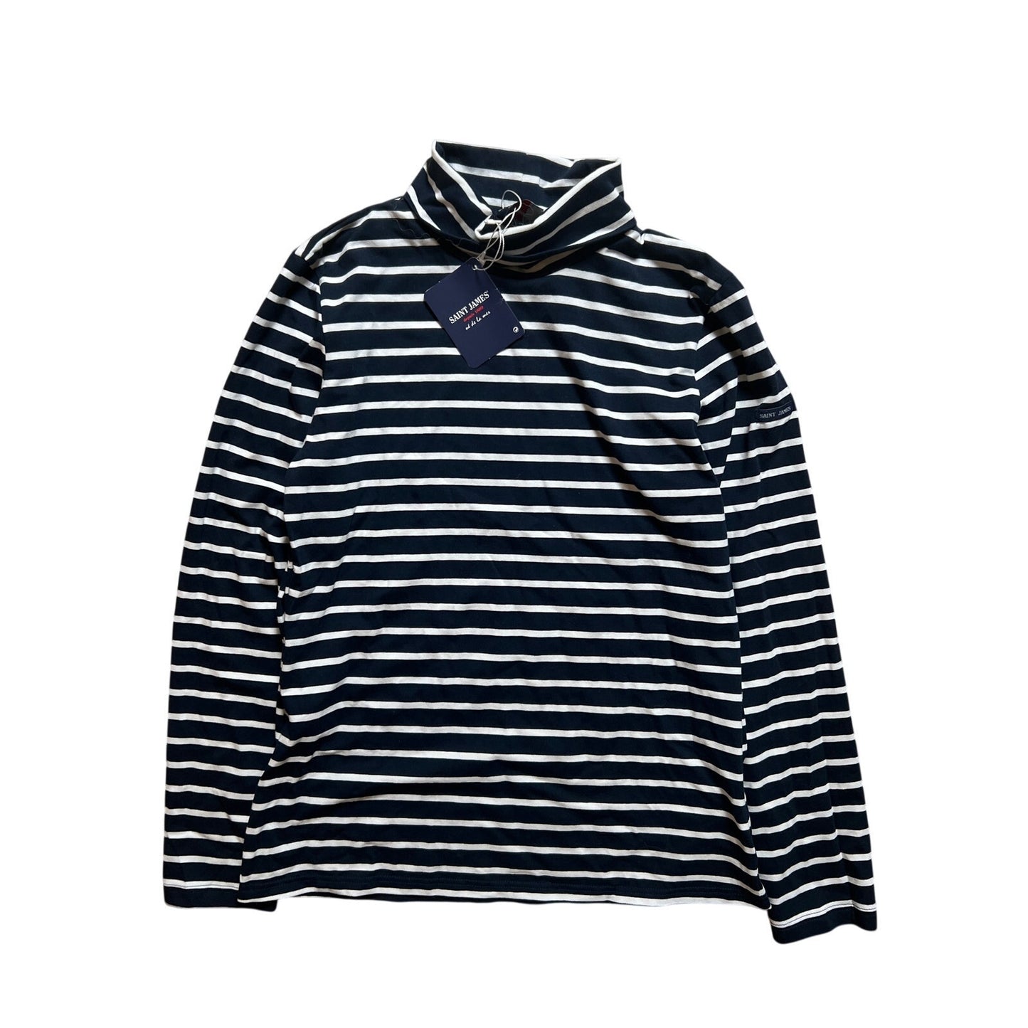 NWT Saint James For J.Crew Striped Turtle Neck Long Sleeve Size 34