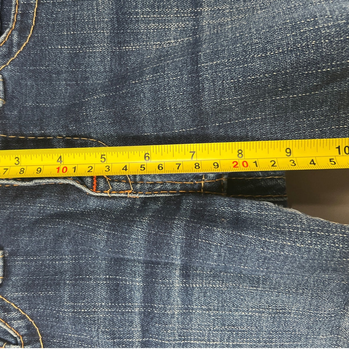 True Religion Raw Hem Shorts Blue Johnny Distressed Women's Size 29