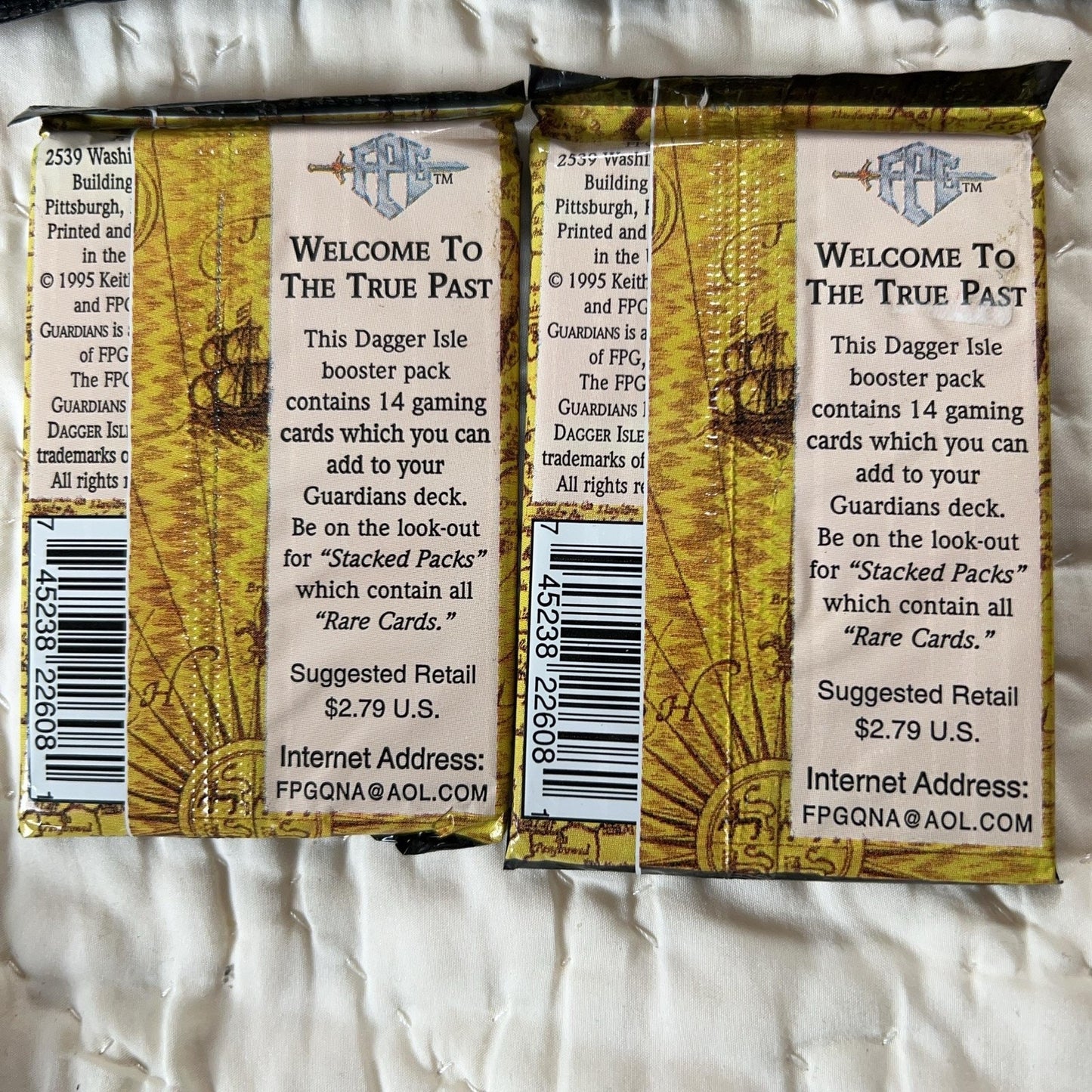 FPG Dagger Isle Guardians Card Deck 14 Card Gold Booster Pack Lot Of 12