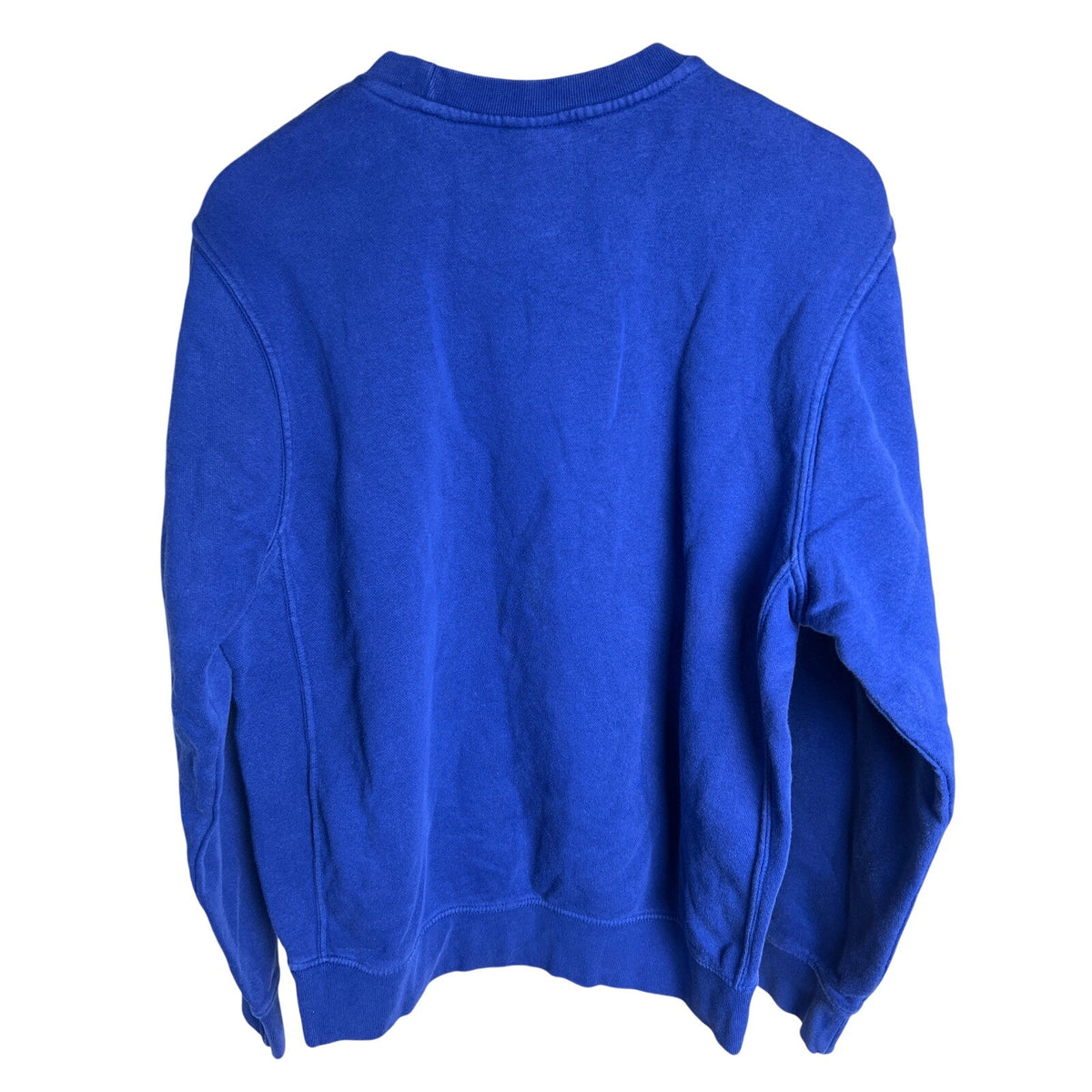 Nike Blue Floral Swoosh Embroidered Crewneck Pullover Size Small