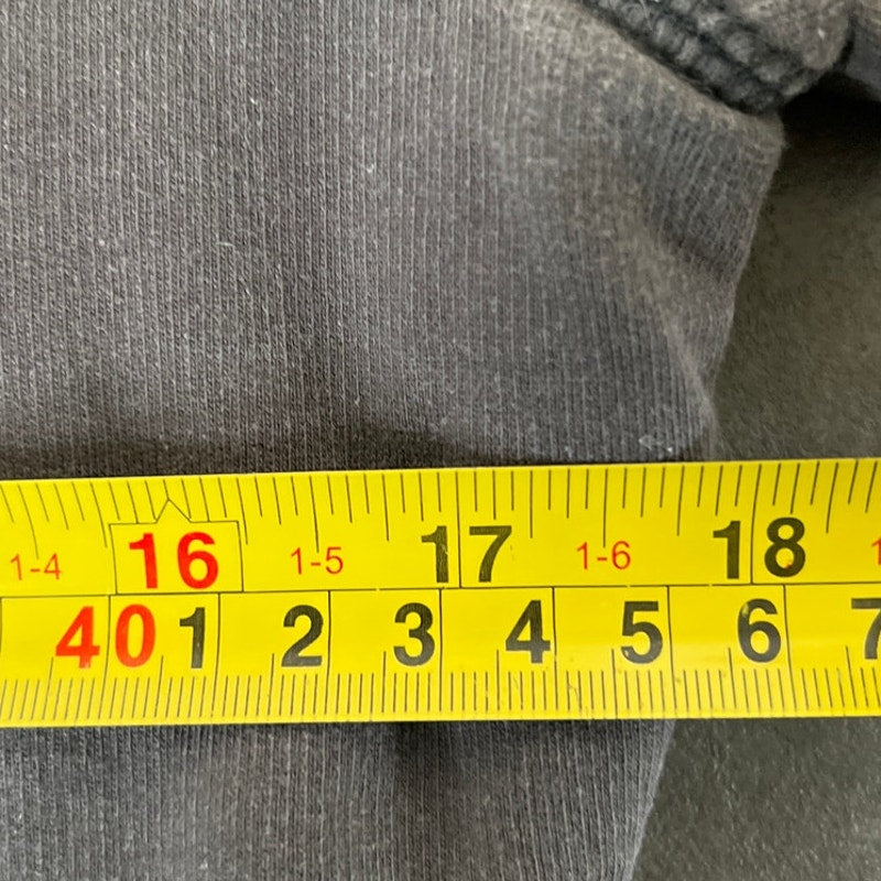 Y2K Mossimo Supply Co. Grunge Faux Fur lined Heavy Gray Hoodie Medium