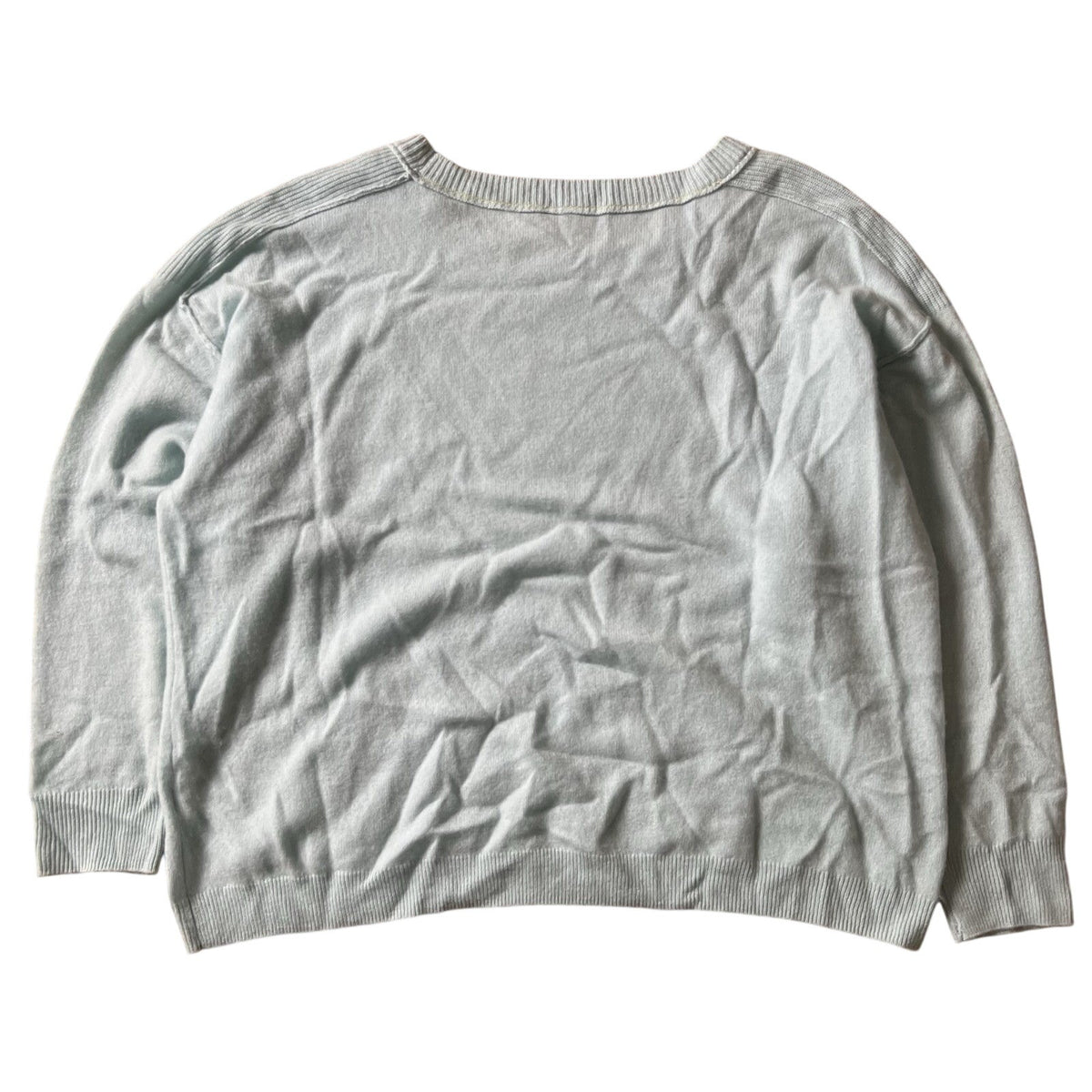 Pilcro Sweater Womens XL Green Pullover Lightweight Raglan Ribbed-Cuffs