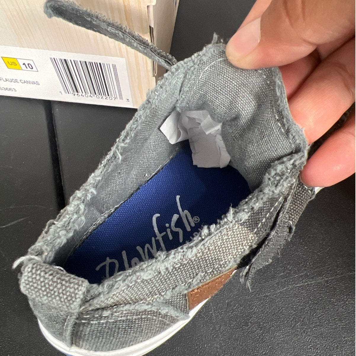 NWT Blowfish Malibu Gray Camo Canvas Kids Size 12