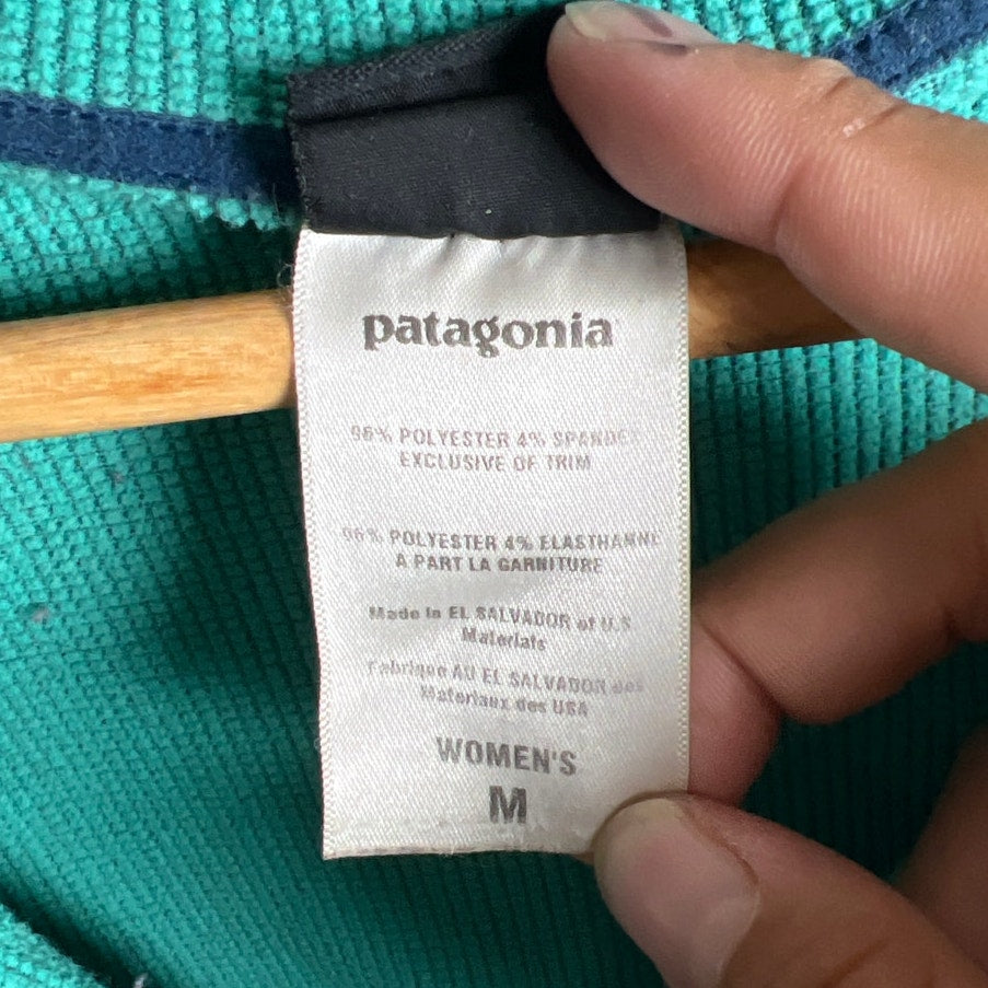 Patagonia Women's Top Medium Pullover Half Zip Base Layer (Broken Zipper)