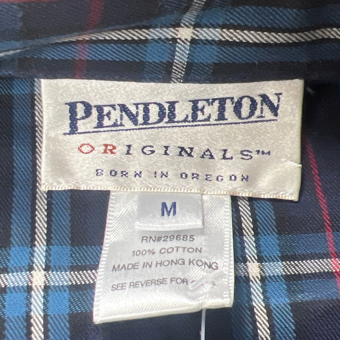 NWT Pendleton Button Up Shirt Womens M Plaid Long Sleeve Cotton with Ruffles
