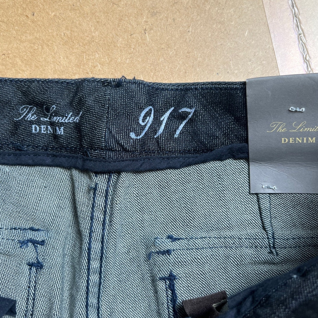 NWT The Limited Denim 917 Bermuda Shorts Lo-Rise, Slender Waist Size 6