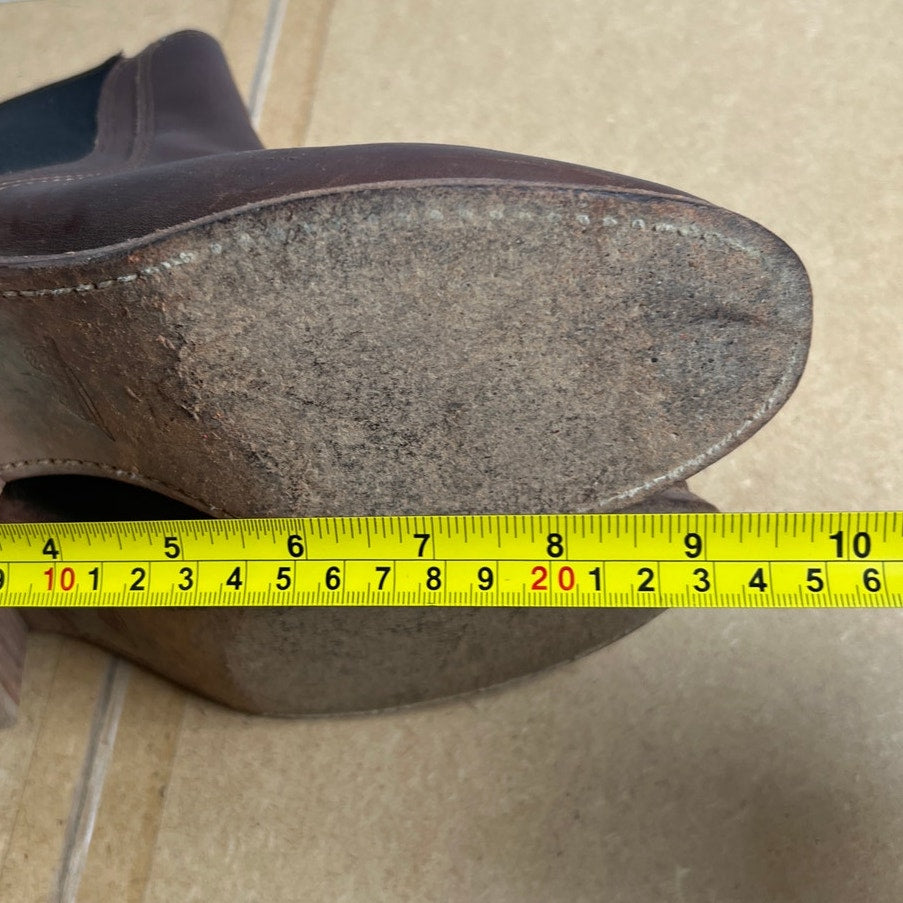 Red Wing Heritage Harriet Chelsea Ankle Boots 7.5 B Amber Harness Brown