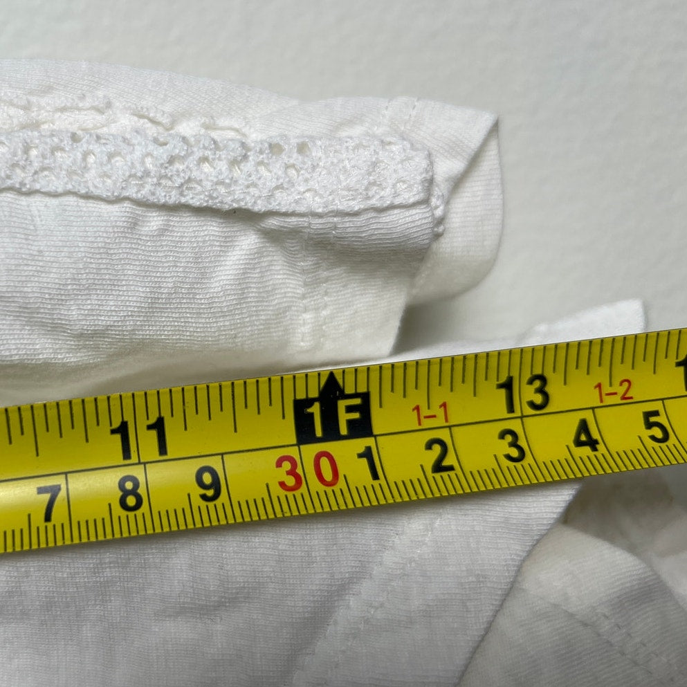 Free People 100% Cotton White Lace Women's Size XS